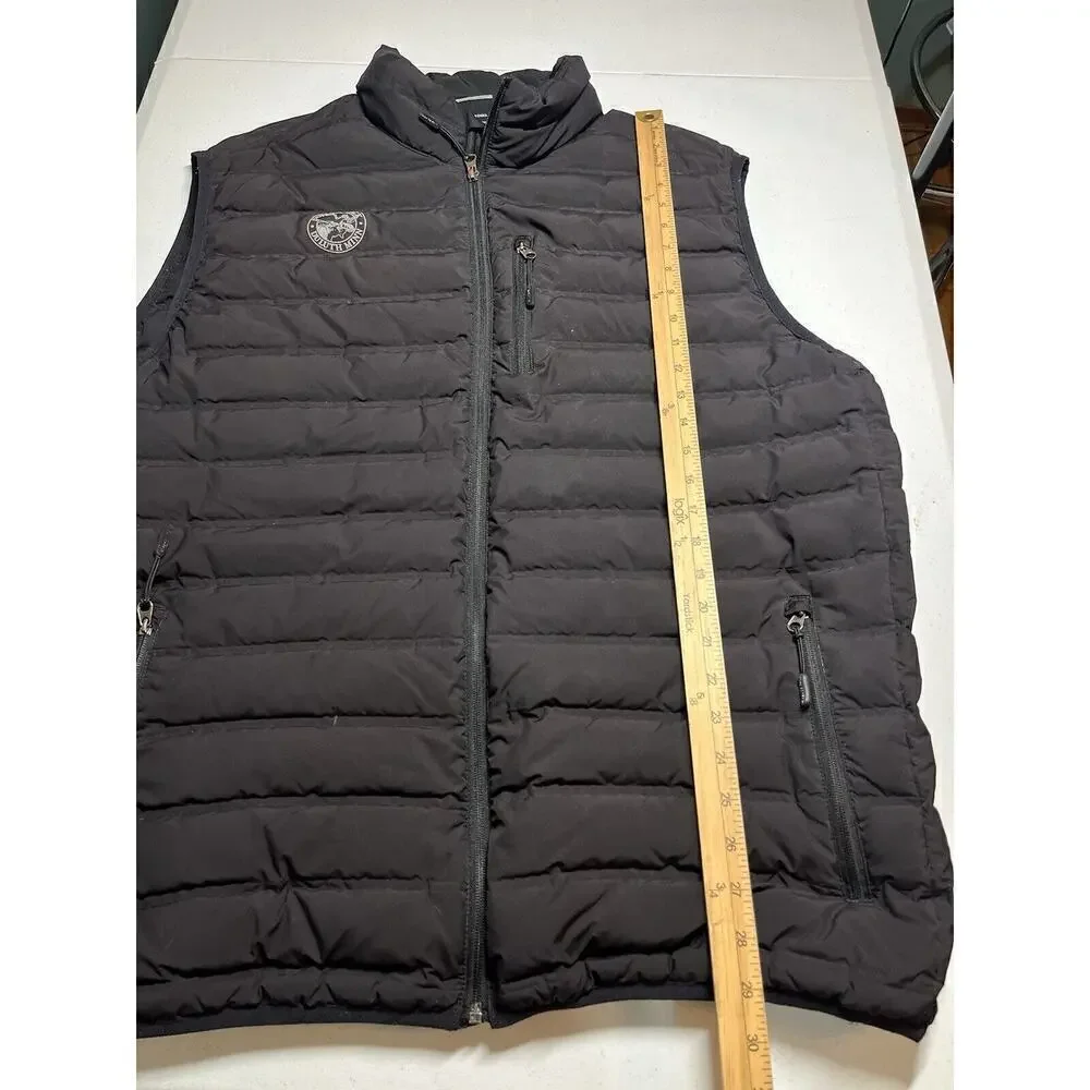 Duluth Pack Mens Black Puffer Down Vest Full Zip Mens Size 3XL